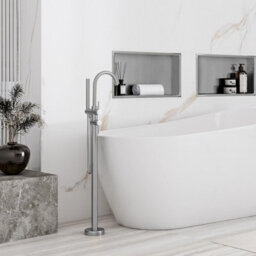 Recessed Bathroom Shelf Rea 2 30X45X10 Brush Steel - thumbnail 4