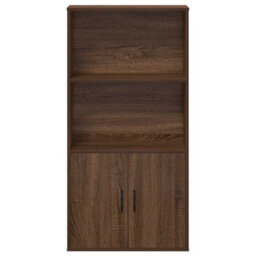 Berkfield Bookcase Brown Oak 60X24X120 Cm Engineered Wood - thumbnail 4