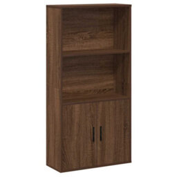Berkfield Bookcase Brown Oak 60X24X120 Cm Engineered Wood - thumbnail 2