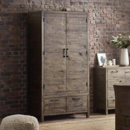 Oakham Premium Legacy 2 Door Wardrobe In Cashew - thumbnail 3