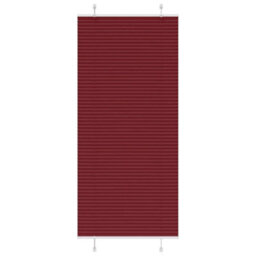 Berkfield Pleated Blind Bordeaux Red 100X200 Cm Fabric Width 99.4 Cm Polyester