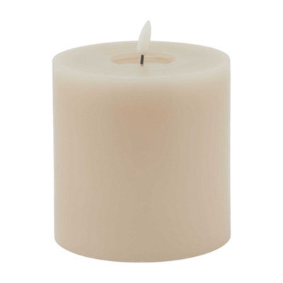 Hill Interiors Luxe Collection Melting Electric Candle Taupe/bale Taupe (15Cm X 8Cm X 8Cm)