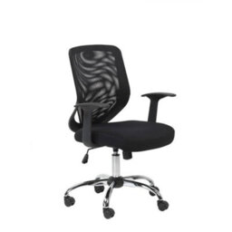 Heavy Duty Mesh Back Operators Chair Black Mesh Office Chair - thumbnail 1