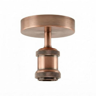 Vintage Retro Flush Mount Ceiling Light E27 Lamp Holder Sconce Chandelier Pendant Set For Living Room Dining Room - image 1