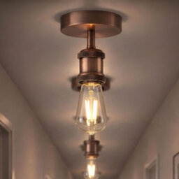 Vintage Retro Flush Mount Ceiling Light E27 Lamp Holder Sconce Chandelier Pendant Set For Living Room Dining Room - thumbnail 5