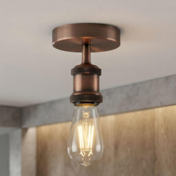 Vintage Retro Flush Mount Ceiling Light E27 Lamp Holder Sconce Chandelier Pendant Set For Living Room Dining Room - thumbnail 2
