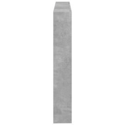 Berkfield Headboard Cabinet With Led Concrete Grey 140X17X102 Cm - thumbnail 7