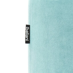 Beliani Mint Green Velvet Ottoman Pouffe - Compact Round Footstool W61 X D61 X H36Cm - thumbnail 5