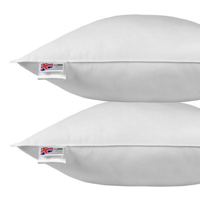 "Homescapes Duck Feather & Down Euro Continental Square Pillow Pair - 80Cm X 80Cm (32""x32"")" - image 1