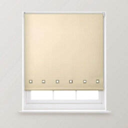 A.unique Home Premium Quality Trimmable Square Eyelet Window Roller Blind - 6Ft - Natural - 180Cm (W) X 170Cm (L) - thumbnail 1