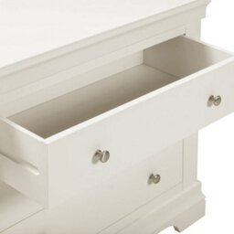 Seconique Bordeaux 3 Drawer Chest  Ivory And Oak Fully Assembled - thumbnail 4