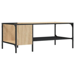 Berkfield Coffee Table With Rack Sonoma Oak 100X51X40 Cm Engineered Wood - thumbnail 2