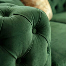 Monaco 4 Seater Chesterfield Chaise Sofa Green Velvet U Shaped Chaise- Deep Buttoned Cushions Upholstery Couch Lounge - thumbnail 2