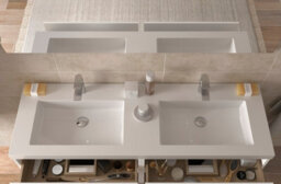 Cygnus bath Bequia Vanity Unit 140Cm Natural Toscana Basin Mineral Composite - thumbnail 3