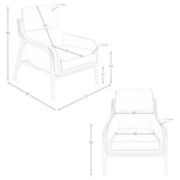 Angel Cerda Mink Leather Armchair With Walnut Legs - thumbnail 8