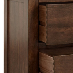 Duchy Acacia 6 Drawer Chest Fully Assembled - By Roseland Furniture - thumbnail 8