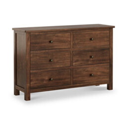 Duchy Acacia 6 Drawer Chest Fully Assembled - By Roseland Furniture