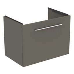 Ideal Standard I.life S Matt Quartz Grey Wall-Mounted Vanity Unit & Basin Set With 1 Chrome Effect Handle (W)600mm (H)440mm - thumbnail 3