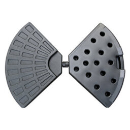 Rinse Bathrooms 4 Pieces Parasol Base Weights Water Or Sand Fill Base For Banana Cantilever Umbrella - thumbnail 3