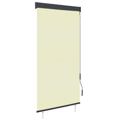 Walplus Cream Outdoor Roller Blind 100X250 Cm - Patio Balcony Shade - image 1