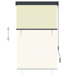 Walplus Cream Outdoor Roller Blind 100X250 Cm - Patio Balcony Shade - thumbnail 3