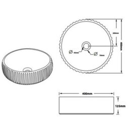 Royal Bathrooms Orion 800mm Warm Taupe Wall Hung Plain White Countertop Vanity Unit 2 Drawer With Milan Basin & Chrome Accent Trim - thumbnail 8