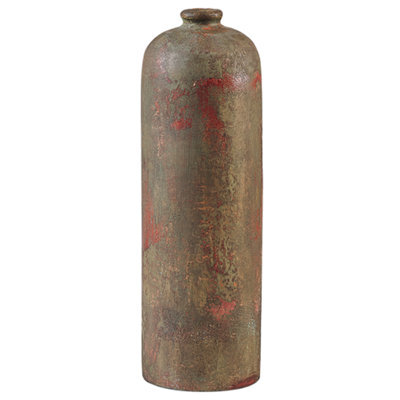Beliani Decorative Vase Ubeda Ceramic 41 Cm Green - image 1
