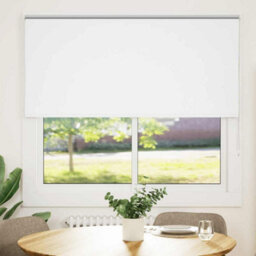 Berkfield Durable Roller Blind Blackout White 160X130 Cm Fabric Width 156.6 Cm Polyester