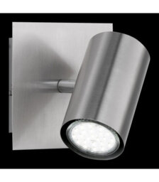 Luminosa Lighting Luminosa Marley Modern Single Spotlight Nickel Matt - Uk Stock - thumbnail 1