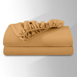 Bedlooms King Fitted Sheet 25Cm Extra Deep - Soft Microfiber Deep Pocket Elasticated Bed Fitted Sheets Ochre, 152X200 Cm - thumbnail 6