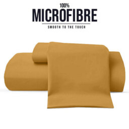 Bedlooms King Fitted Sheet 25Cm Extra Deep - Soft Microfiber Deep Pocket Elasticated Bed Fitted Sheets Ochre, 152X200 Cm - thumbnail 8