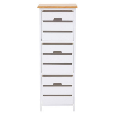 Orsina Stylish 3 Drawer Chest, Modern Chest Of Drawers For Livingroom, Sleek Minimalist Storage Chest For Lounge - image 1