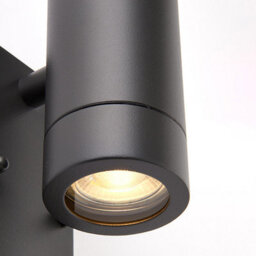 Luminosa Lighting Luminosa Palin Outdoor Up Down Wall Light Anthracite With Pir Sensor, Ip44 - thumbnail 4