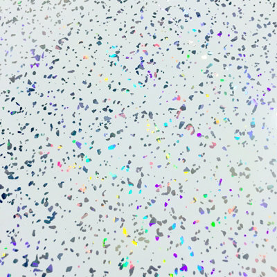 Nes Home Pvc Cladding Shower Panel 2400 X 1000 X 10mm Platinum White Sparkle - image 1