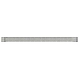 Berkfield Durable Garden Planter Powder-Coated Steel 544X100X36 Cm Silver - thumbnail 3