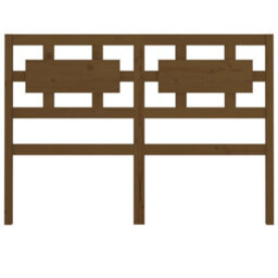 Berkfield Bed Headboard Honey Brown 205.5X4X100 Cm Solid Wood Pine - thumbnail 4