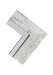Frames By Post Metro Distressed White Frame With White Mount 50 X 70Cm Image Size A2 - thumbnail 3