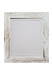 Frames By Post Metro Distressed White Frame With White Mount 50 X 70Cm Image Size A2 - thumbnail 1