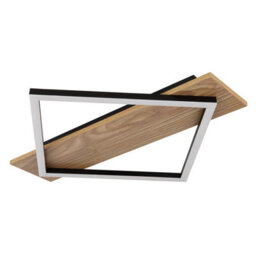 Luminosa Lighting Luminosa Beatrix I Integrated Led Semi Flush Ceiling Light Brown Rectangular Square 1X Led 3000K - thumbnail 2