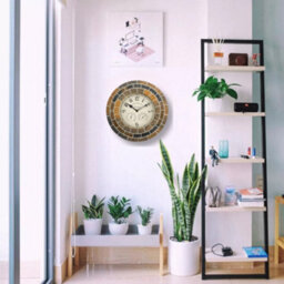 Marco Paul 34Cm Stone Slate Outside Clock And Thermometer For Garden - thumbnail 9