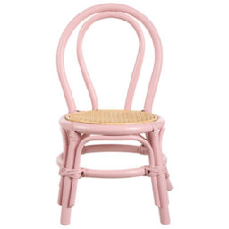 Beliani Kids Chair Kalivia Rattan Pink - thumbnail 4