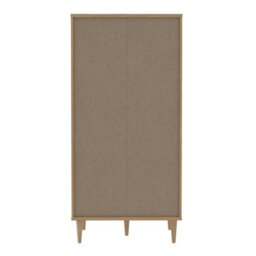 Wyld Haus Mallowmoss Rattan And Wood 2-Door Tall Display Cabinet Natural - thumbnail 5