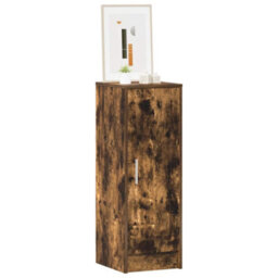 Berkfield Premium Shoe Cabinet Smoked Oak 32X35X92 Cm Engineered Wood - thumbnail 3