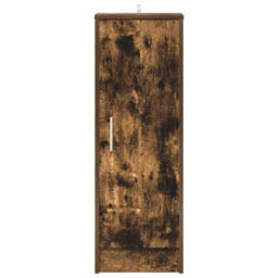 Berkfield Premium Shoe Cabinet Smoked Oak 32X35X92 Cm Engineered Wood - thumbnail 4
