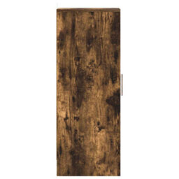 Berkfield Premium Shoe Cabinet Smoked Oak 32X35X92 Cm Engineered Wood - thumbnail 6