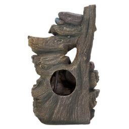 Living And Home 5-Tier Solar-Powered Water Fountain, With Antique Wooden Texture Design For Outdoor Decor, 46.5Cm(H) - thumbnail 8