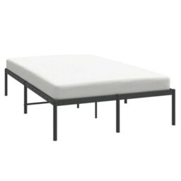 Berkfield Metal Bed Frame Black 120X190 Cm 4Ft Small Double - thumbnail 3