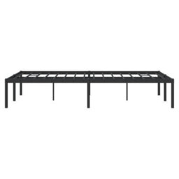 Berkfield Metal Bed Frame Black 120X190 Cm 4Ft Small Double - thumbnail 6
