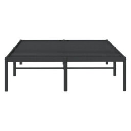 Berkfield Metal Bed Frame Black 120X190 Cm 4Ft Small Double - thumbnail 5