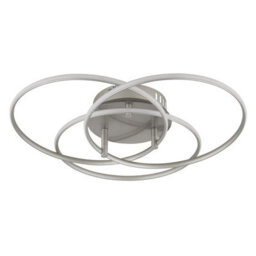 Luminosa Lighting Luminosa Kombos 45.6Cm Integrated Led Semi Flush Ceiling Light Nickel Matt 3X Led 4000K - thumbnail 2